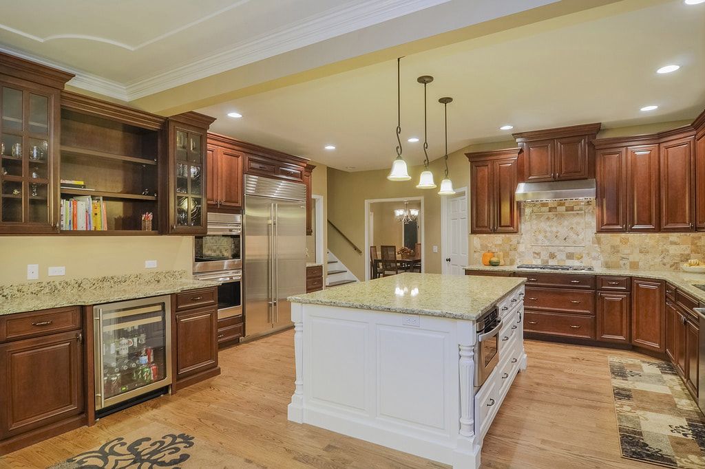 Kitchen Remodeling Services with new counter tops and hardwood floors in Logan UT